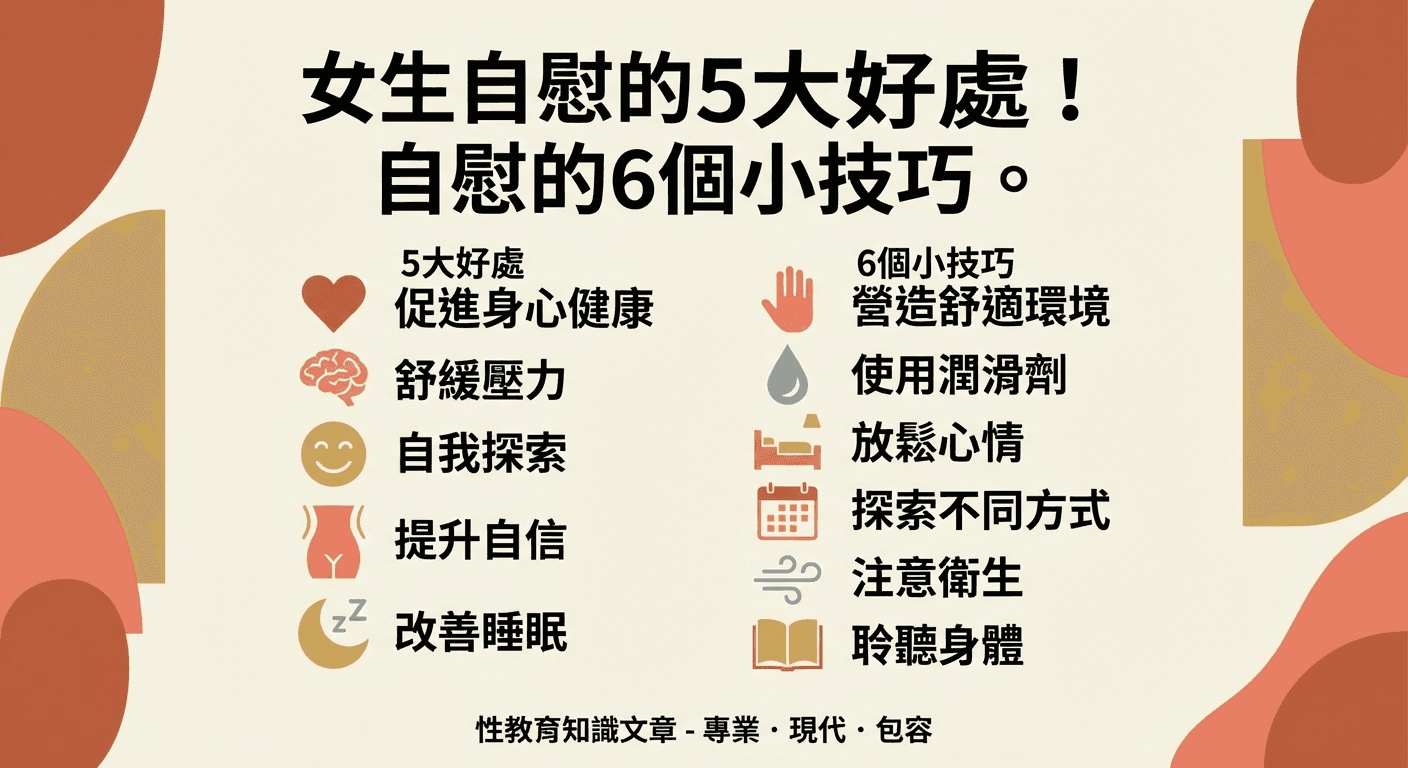 女生自慰的5大好處!自慰的6個小技巧